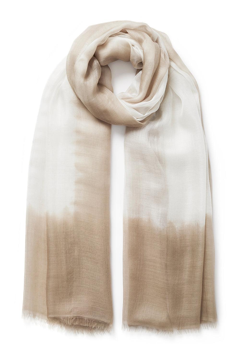 JANE CARR-The Two-Tone Wrap - Coffee-COFFEE