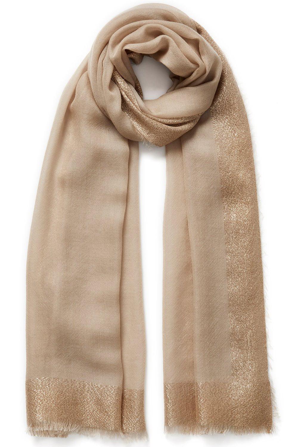 JANE CARR-The Argent Wrap - Fawn-FAWN