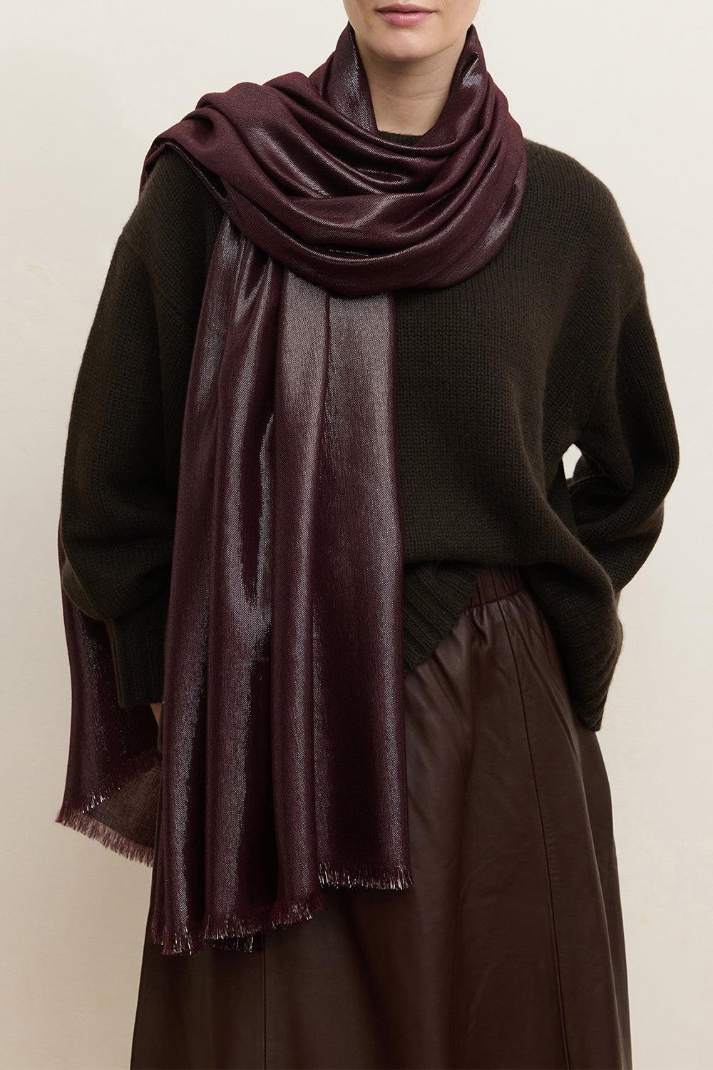 The Mercury Wrap - Maraschino-RED-ACCESSORIESCARVES-JANE CARR