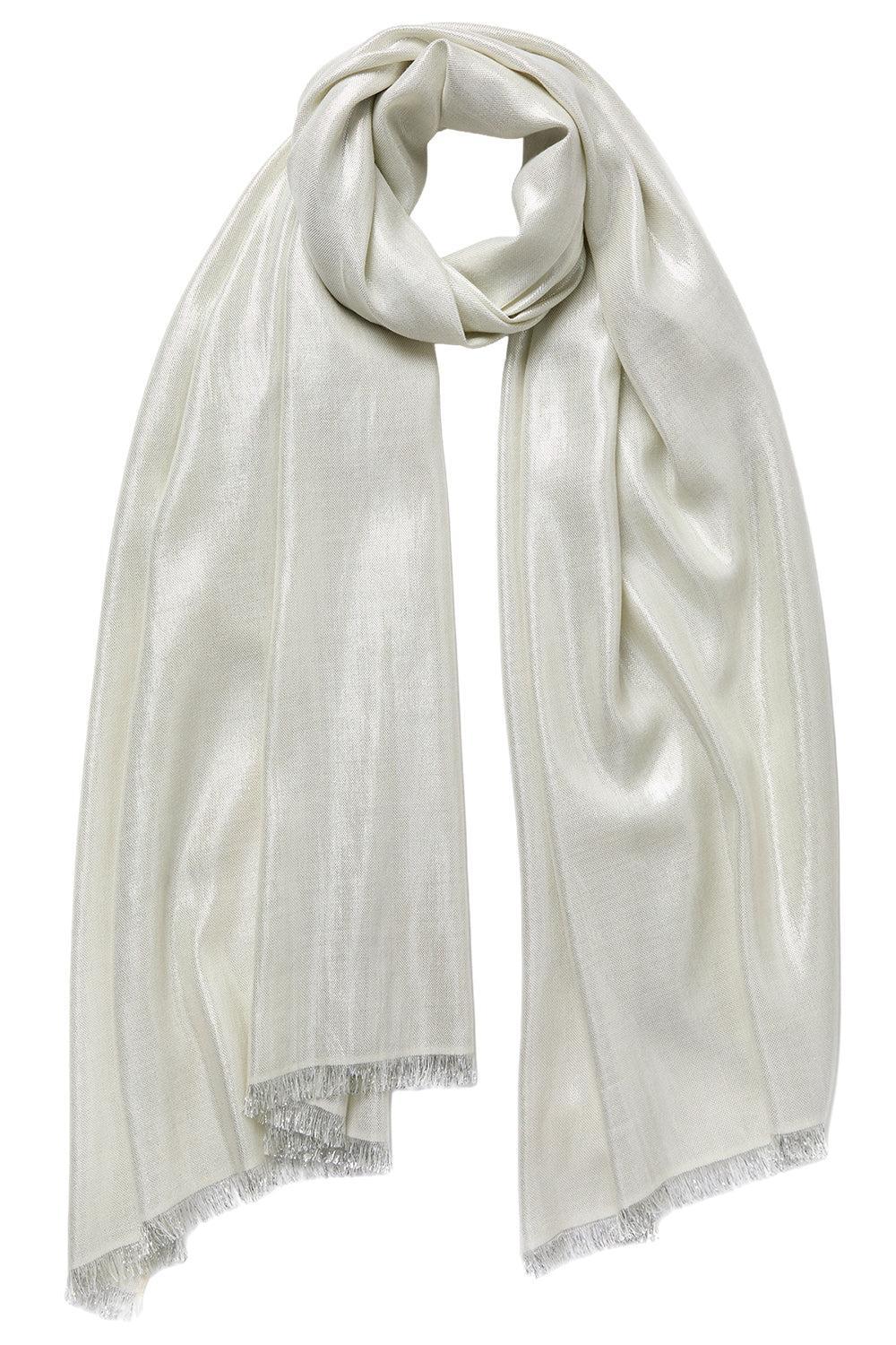 The Mercury Wrap - Chalk-WHITE-ACCESSORIESCARVES-JANE CARR