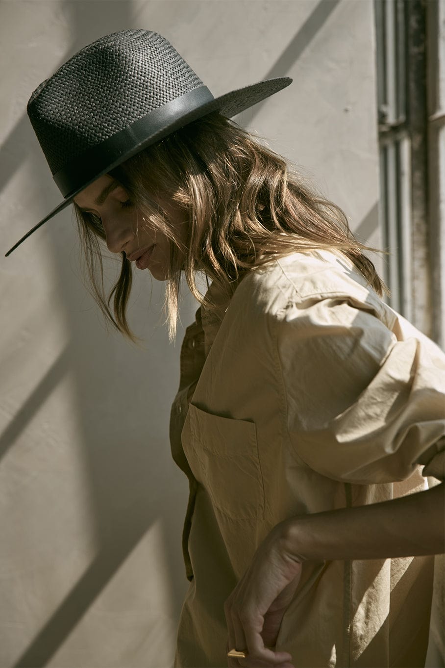 Simone Hat - Black | JANESSA LEONE – Marissa Collections display picture 3