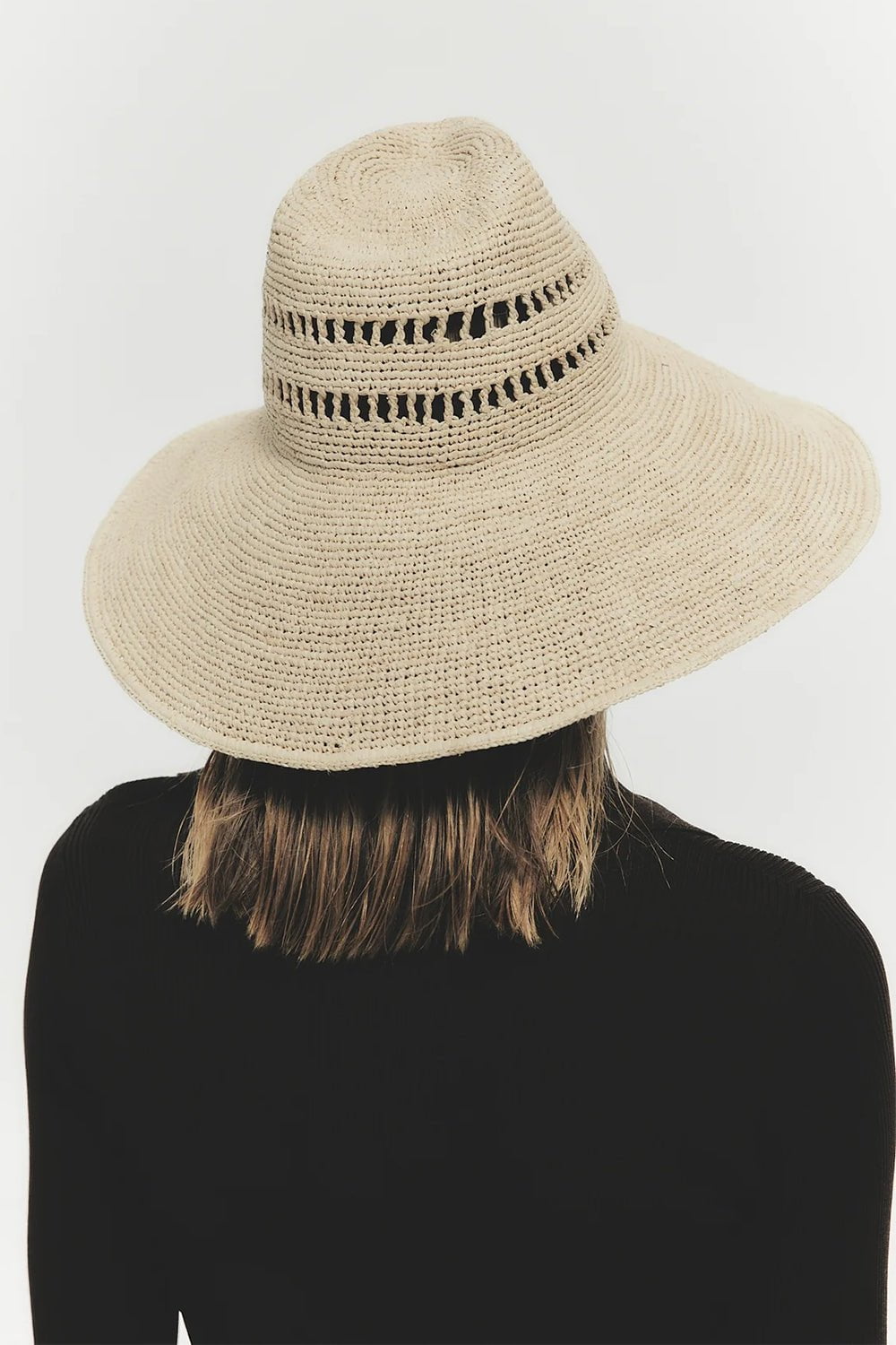 JANESSA LEONE-Harlow Hat-NATURAL