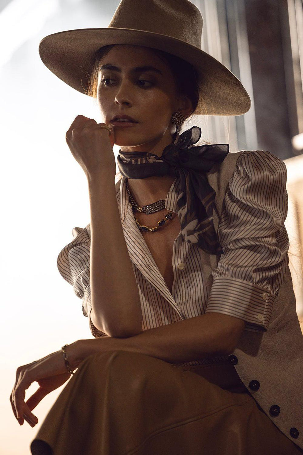Harley Wool Hat | JANESSA LEONE – Marissa Collections display picture 3