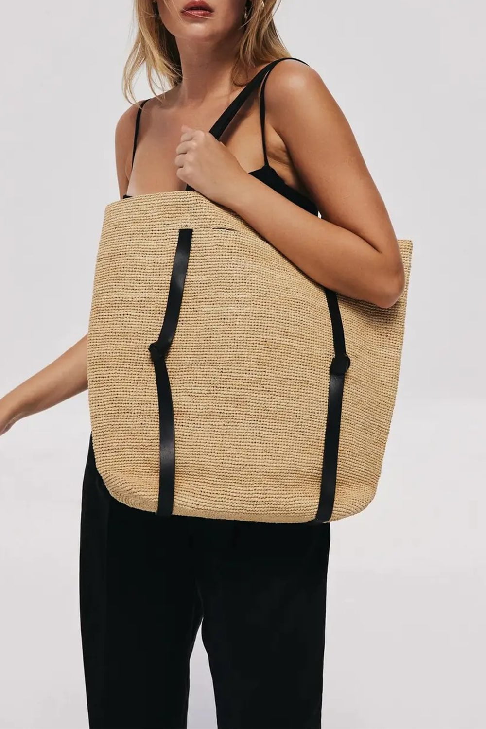 JANESSA LEONE-Tanner Bag-NATURAL