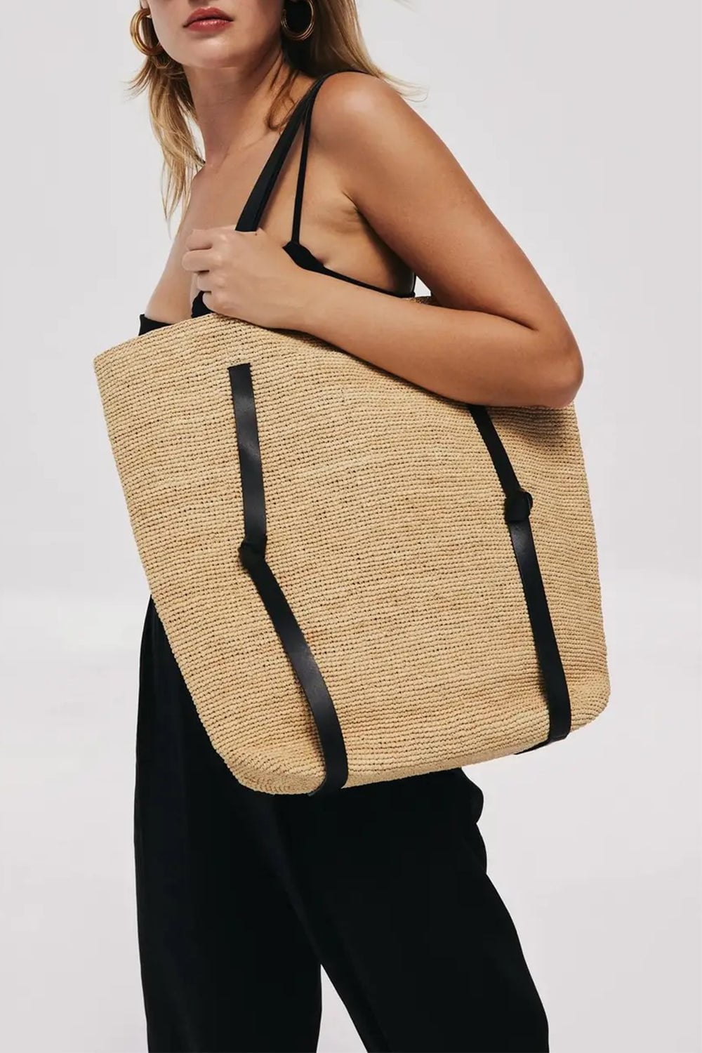JANESSA LEONE-Tanner Bag-NATURAL