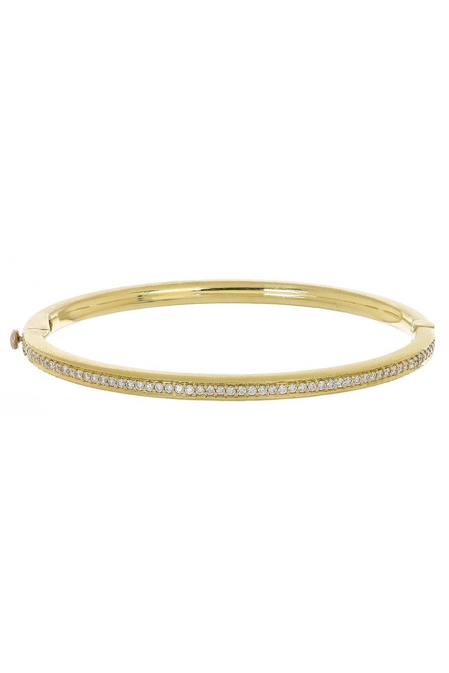JARED LEHR-Diamond Hinge Bangle-YELLOW GOLD