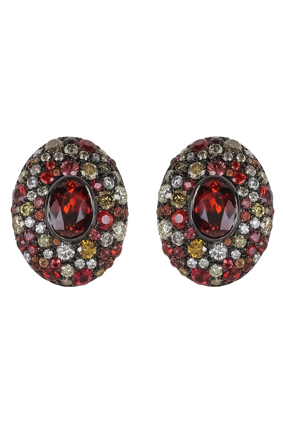 JARED LEHR-Spessartite Earrings-BLACK GOLD