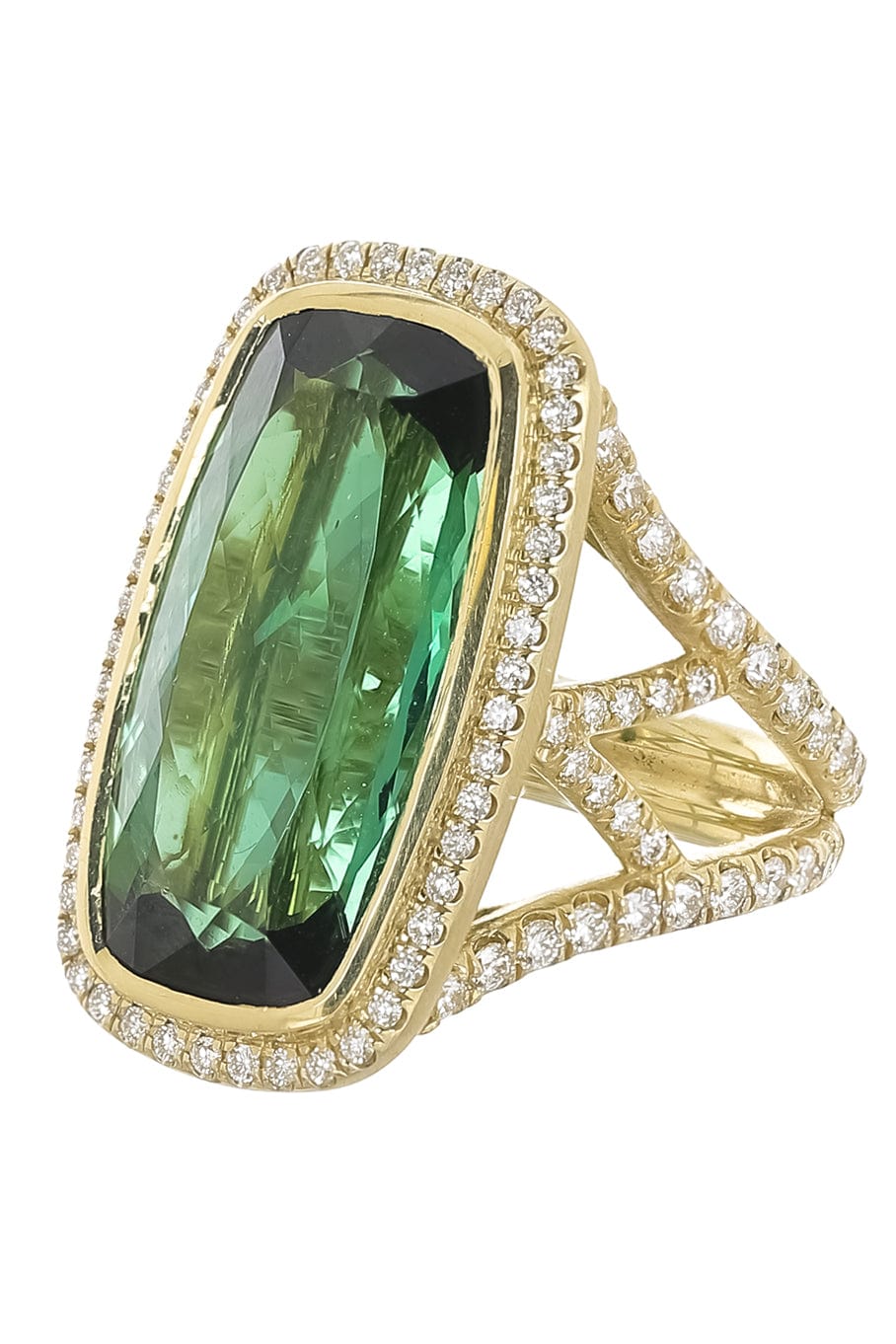 JARED LEHR-Green Tourmaline Ring-YELLOW GOLD