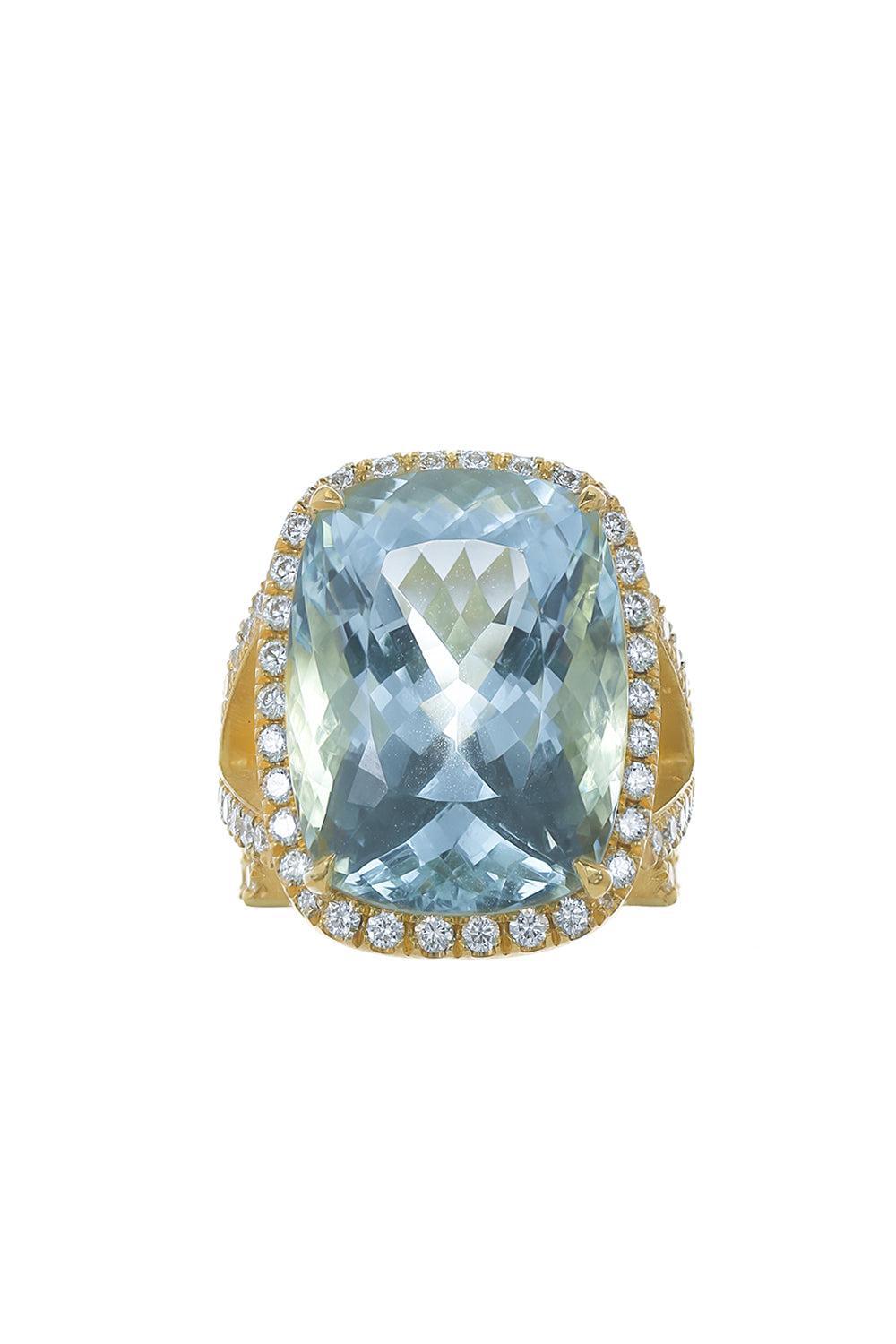 Aquamarine Diamond Ring-YELLOW GOLD-7-JEWELRYFINE JEWELRING-JARED LEHR