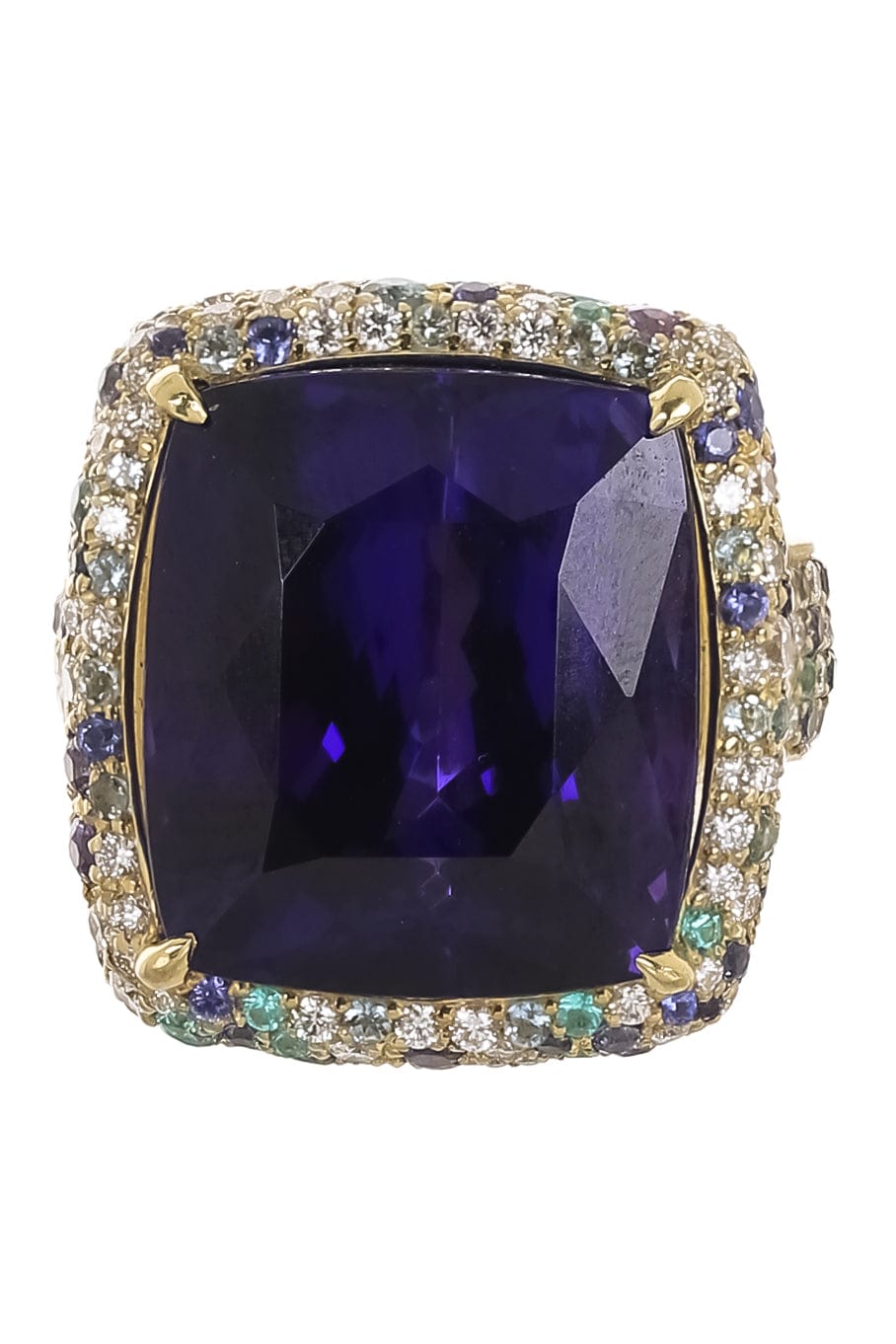 JARED LEHR-Tanzanite Ring-YELLOW GOLD