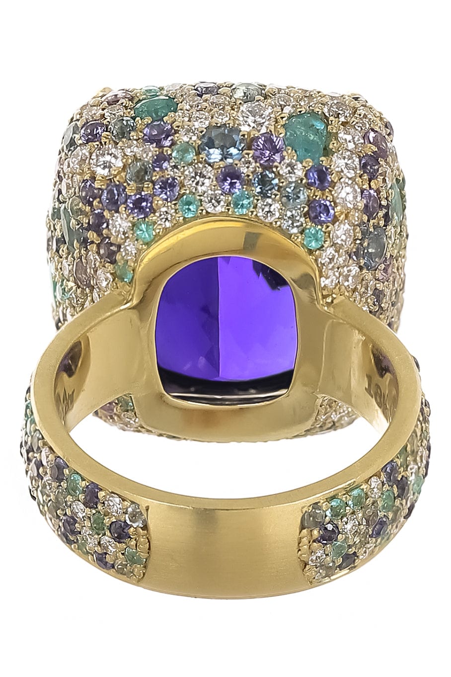 JARED LEHR-Tanzanite Ring-YELLOW GOLD