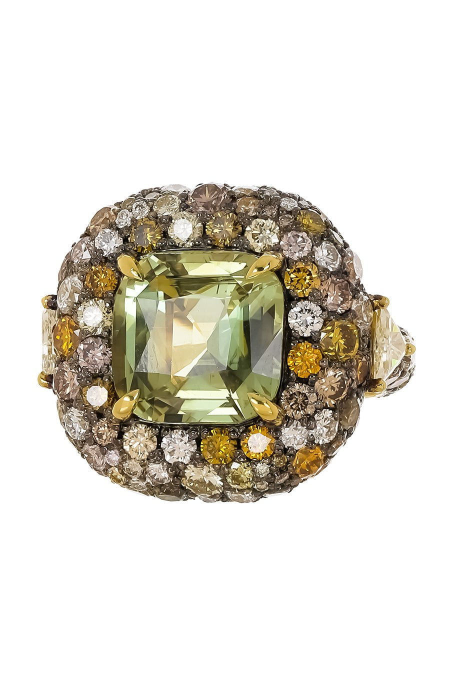 JARED LEHR-Alexandrite Yellow Diamond Ring-YELLOW GOLD