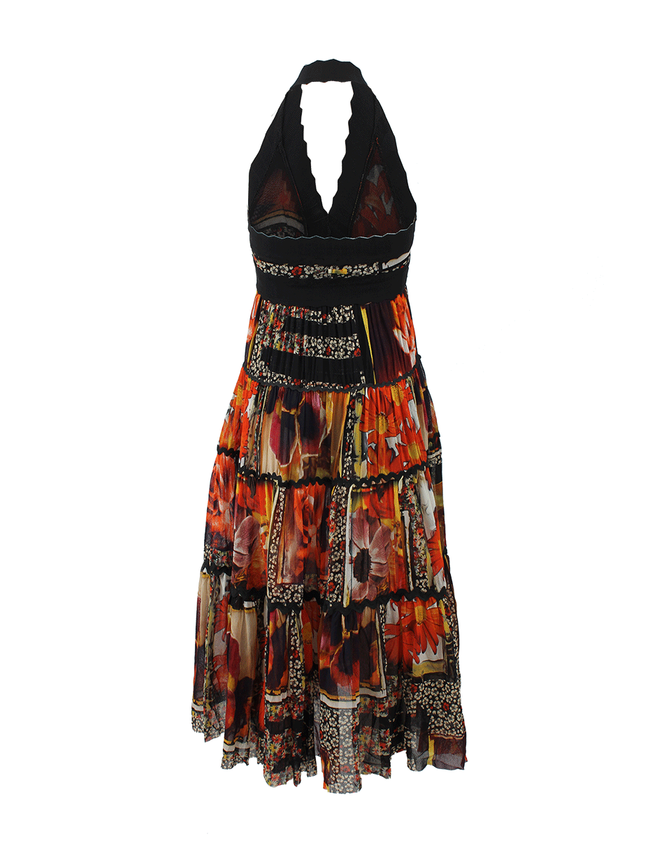 JEAN PAUL GAULTIER SOLIEL-Halter Print Dress-