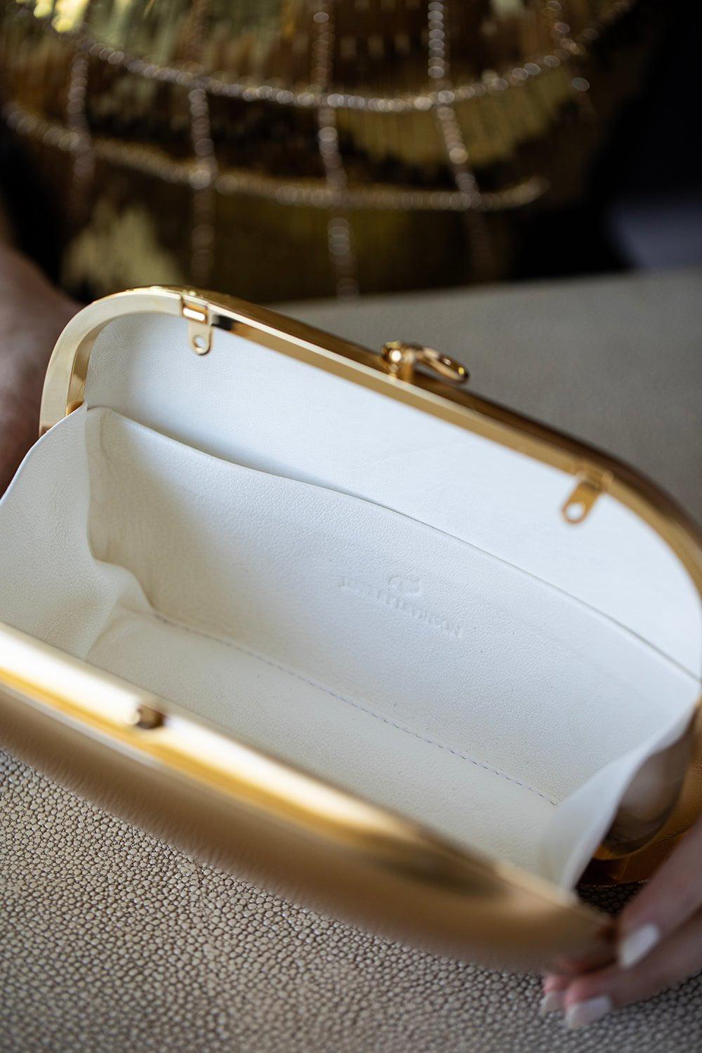 JEFFREY LEVINSON-Elina Clutch-24K GOLD