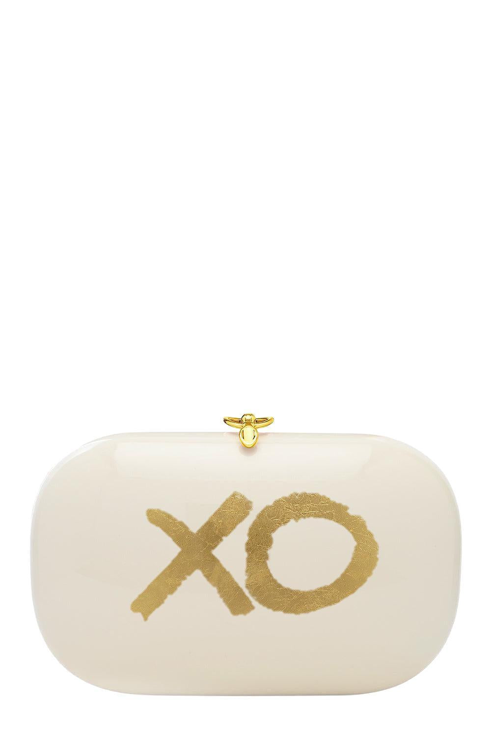 ELINA PLUS XO CLUTCH-LTSNDGLD-O/S-HANDBAGCLUTCHES-JEFFREY LEVINSON