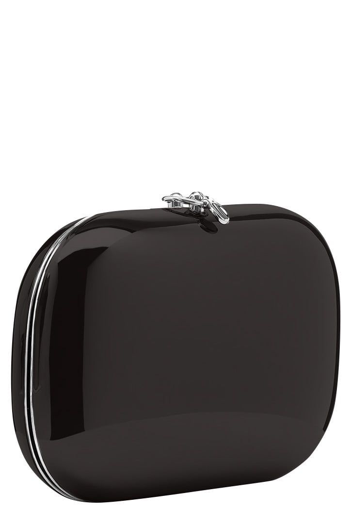 JEFFREY LEVINSON-Elina Plus Clutch - Mirrored Black-BLKCHROM