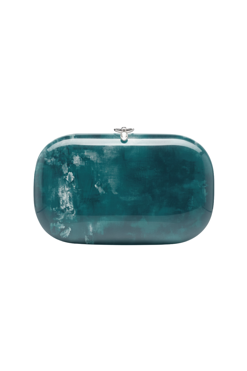 Elina Plus Monet Clutch - Teal-BLUE-HANDBAGCLUTCHES-JEFFREY LEVINSON