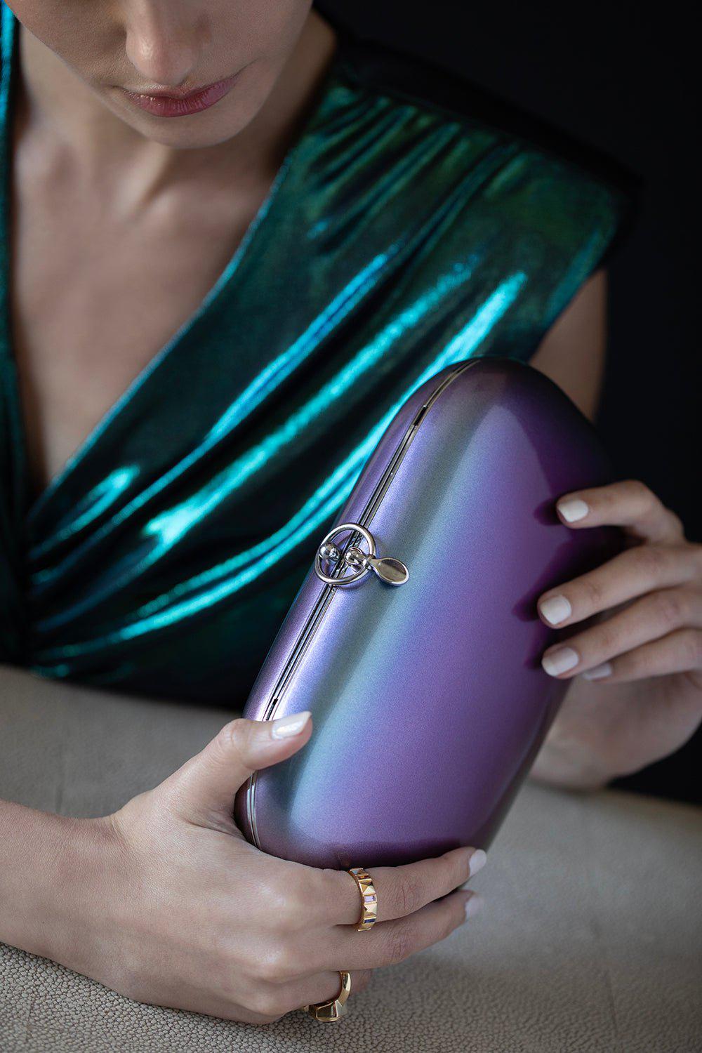 JEFFREY LEVINSON-Elina Clutch - Iridescent-EVENGPRL