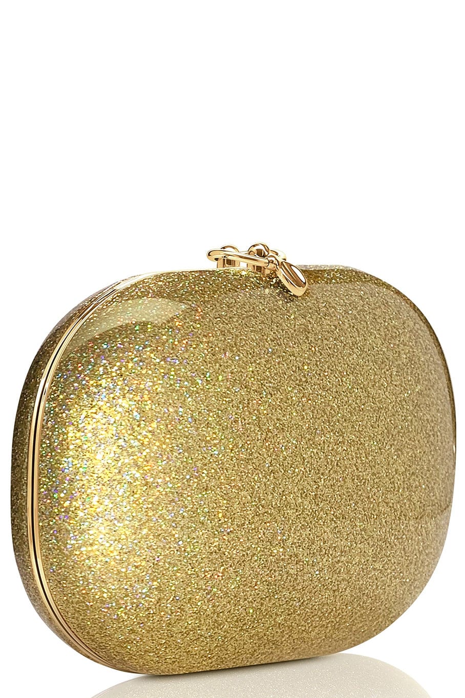 JEFFREY LEVINSON-Elina Clutch Gold Rainbow Stardust Clutch-GLDRNBW