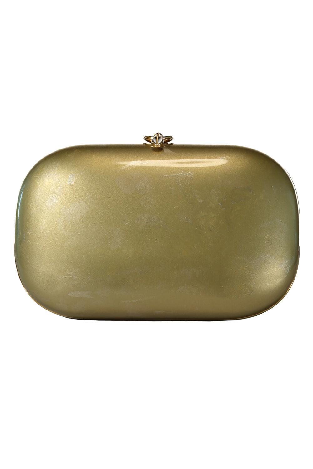 Elina Plus Monet Clutch - Gold-GOLD-HANDBAGCLUTCHES-JEFFREY LEVINSON