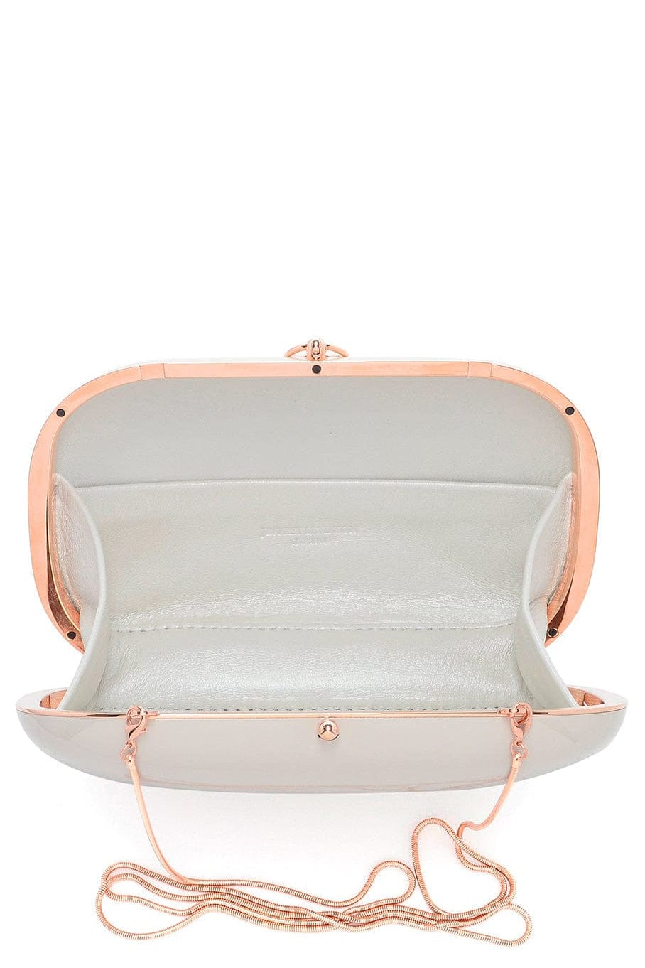 JEFFREY LEVINSON-Elina Plus Light Sand and Rose Gold Clutch-LTSND/RO