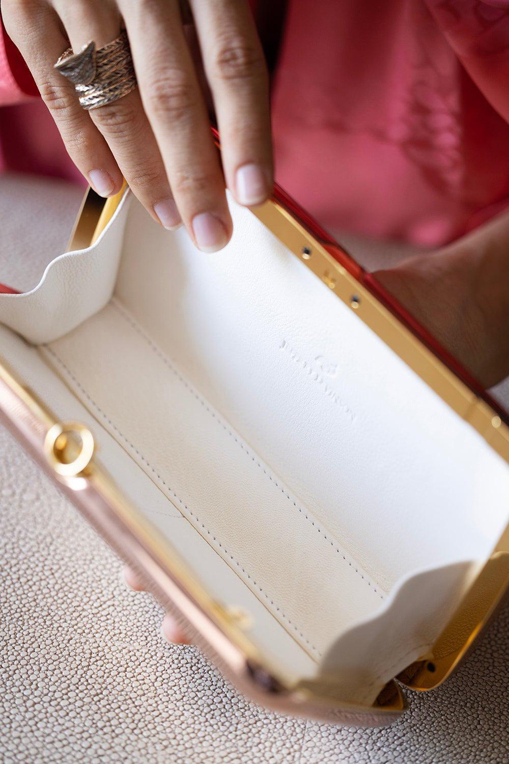 JEFFREY LEVINSON-Finley Clutch - Mirror Rose Gold-MIRRSEGD