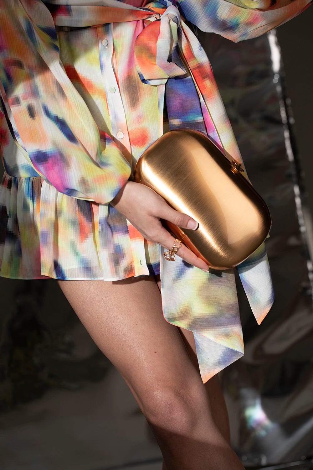 JEFFREY LEVINSON-Elina Plus Clutch - Rosegold-ROSE GOLD