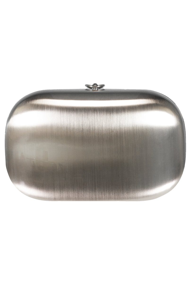 JEFFREY LEVINSON-Elina Plus Satin White Clutch-SATINWHT