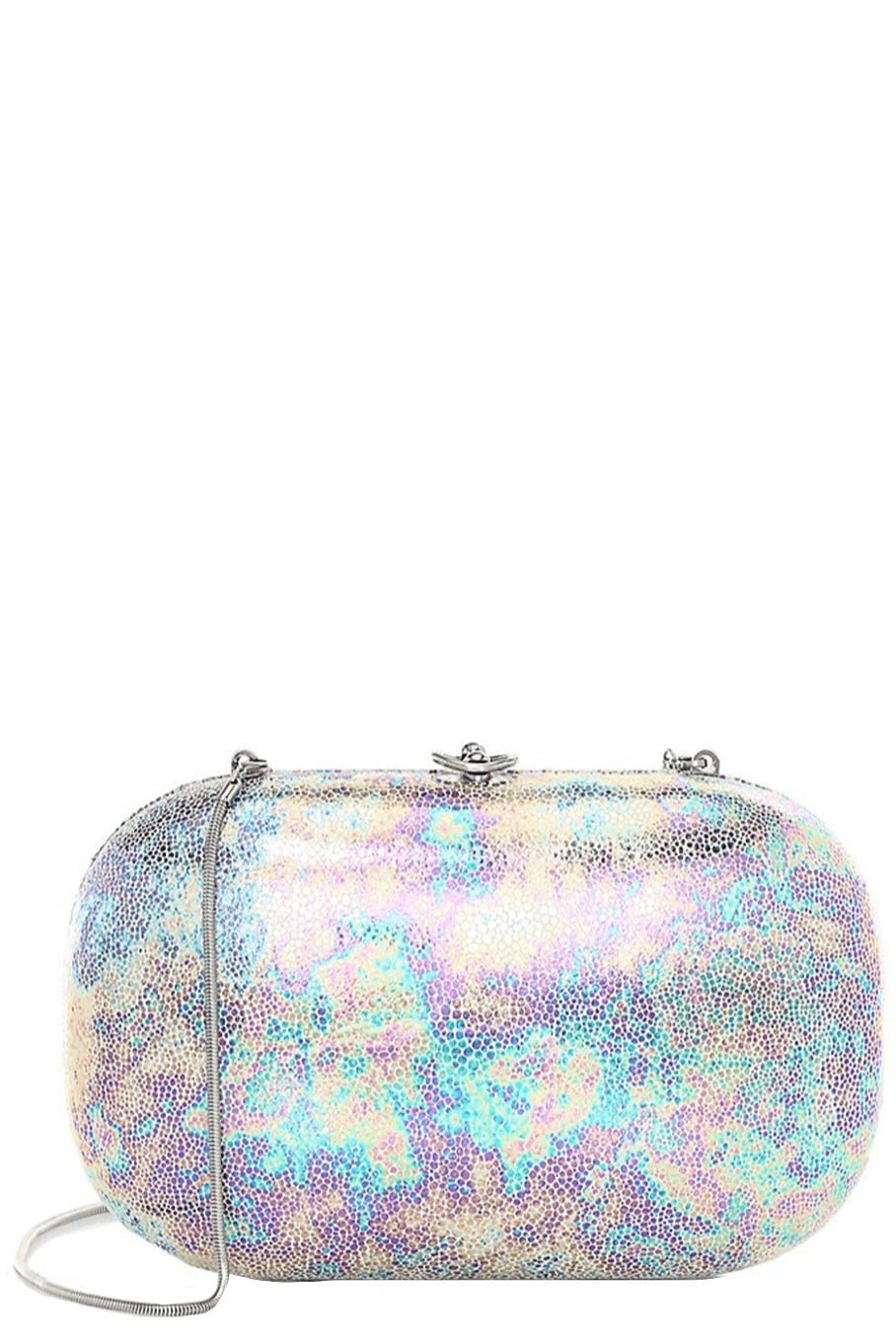 JEFFREY LEVINSON-Elina Clutch - Silver-SILVER