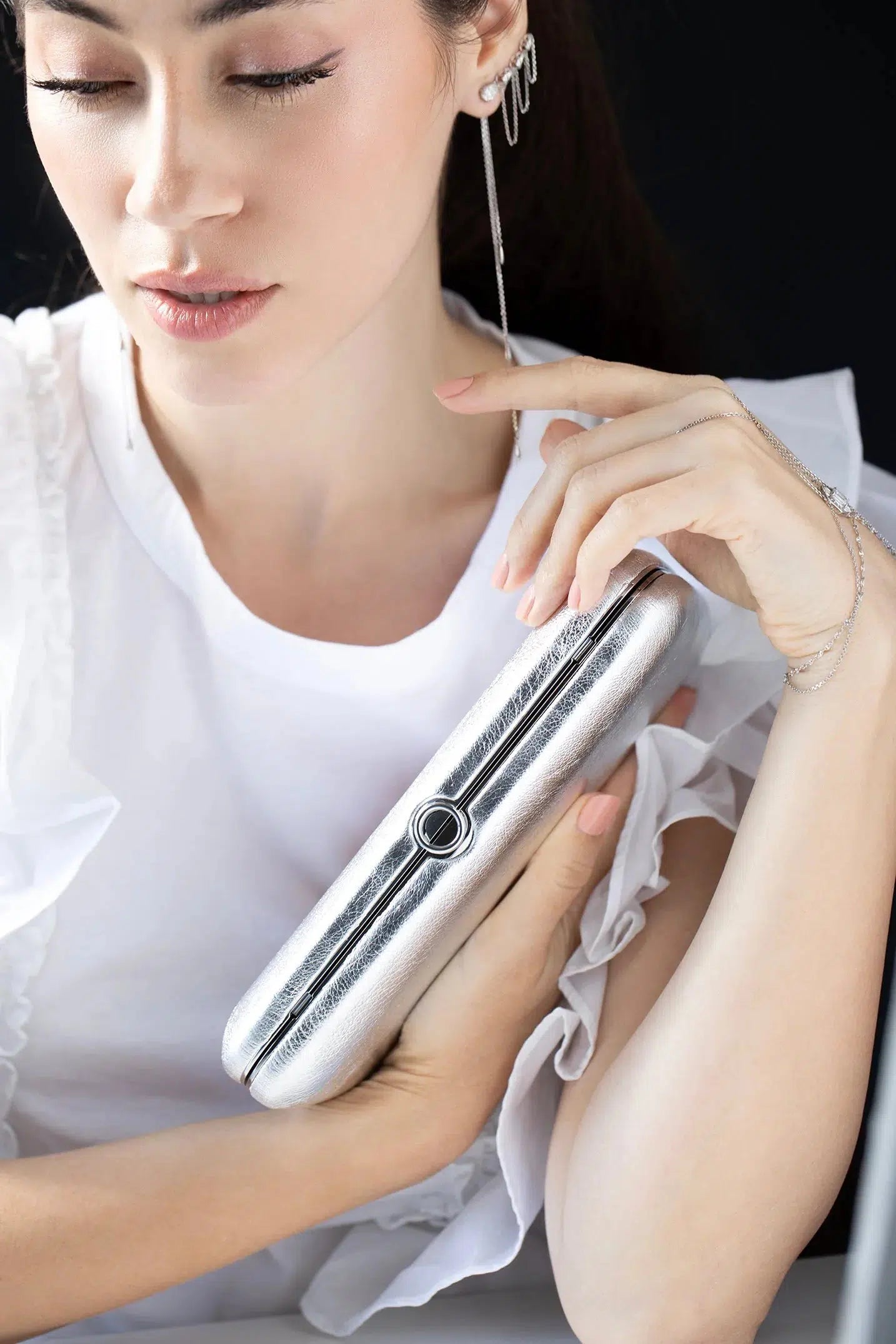 JEFFREY LEVINSON-Finley Clutch-SILVER