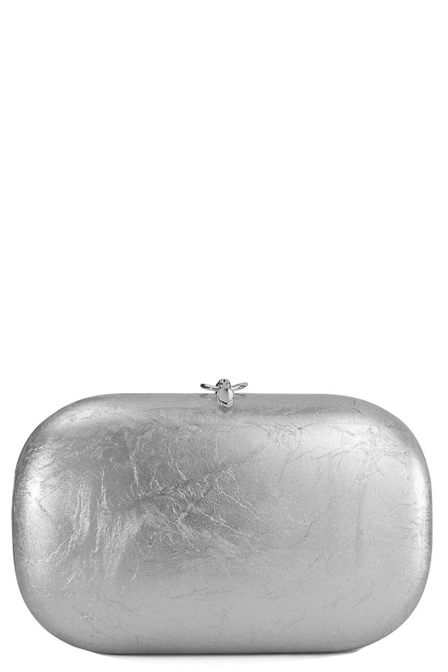 JEFFREY LEVINSON-Elina Plus Clutch - Silver Leaf-SLVRLEAF