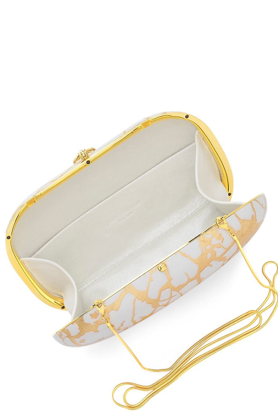 JEFFREY LEVINSON-Elina Plus Clutch - White Gold Multi-WHT/GLD