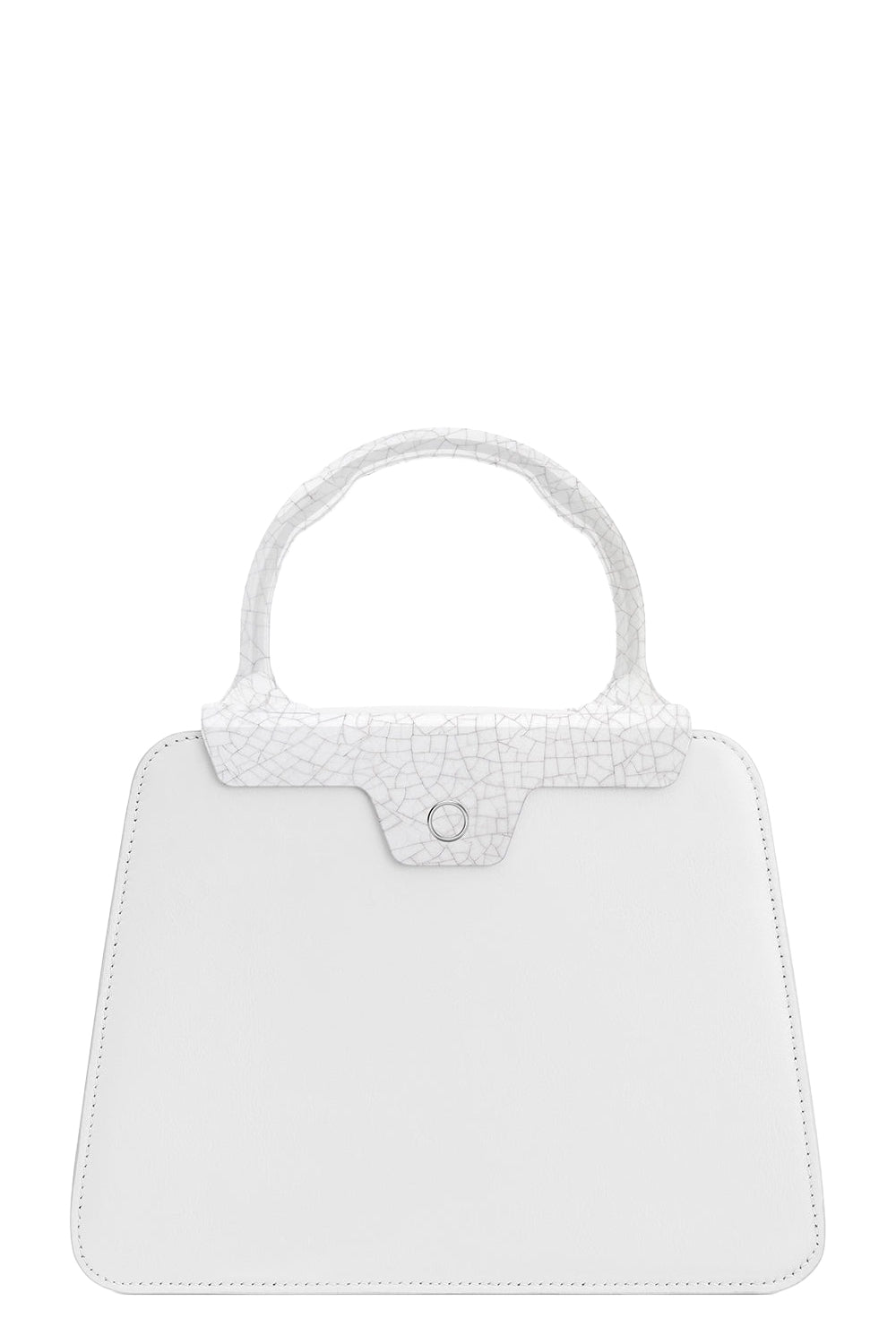 Andie Top Handle Bag - White-WHITE-HANDBAGTOP HANDLE-JEFFREY LEVINSON