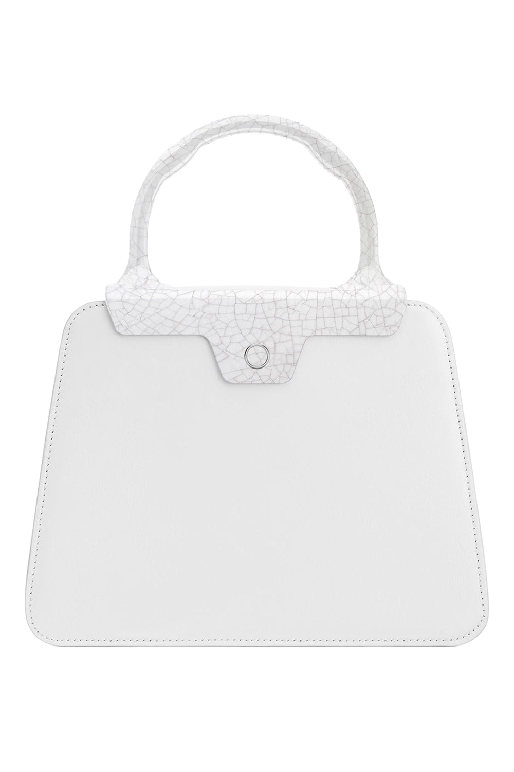  Andie Top Handle Bag - White-WHITE-HANDBAGTOP HANDLE-JEFFREY LEVINSON 