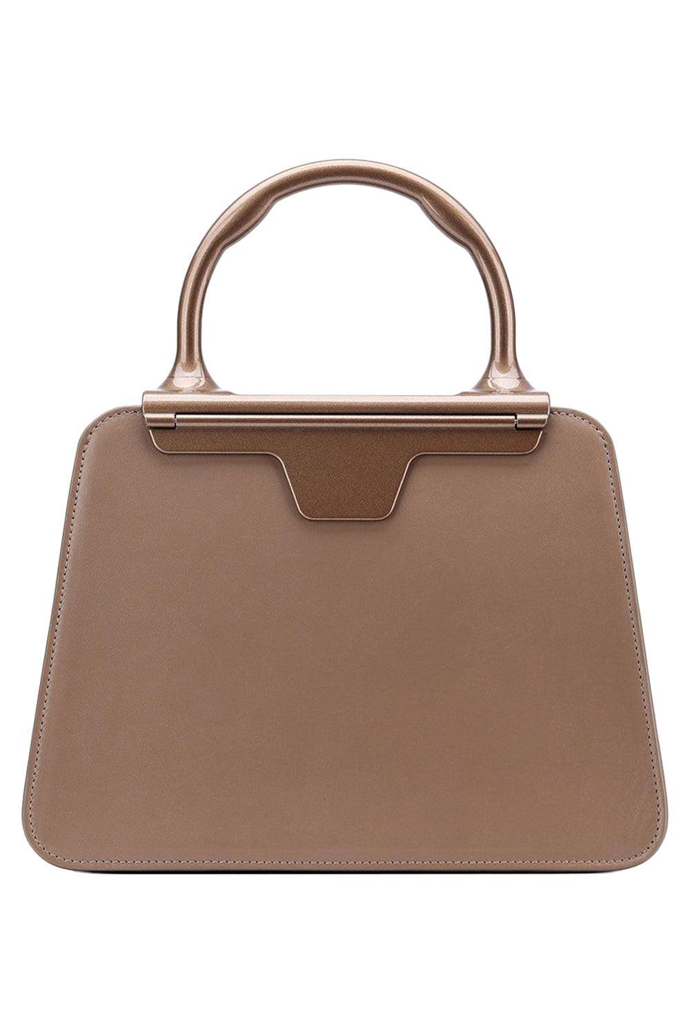 Andie Top Handle Bag - Taupe-TAUPE-HANDBAGTOP HANDLE-JEFFREY LEVINSON