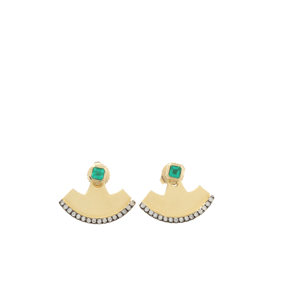 JEMMA WYNNE-Prive Pave Fan Jackets-YELLOW GOLD