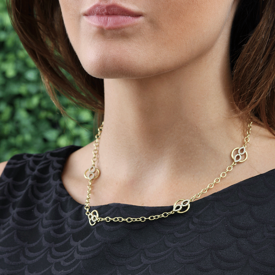 JEMMA WYNNE-Pave Diamond Pear Element Necklace-YELLOW GOLD
