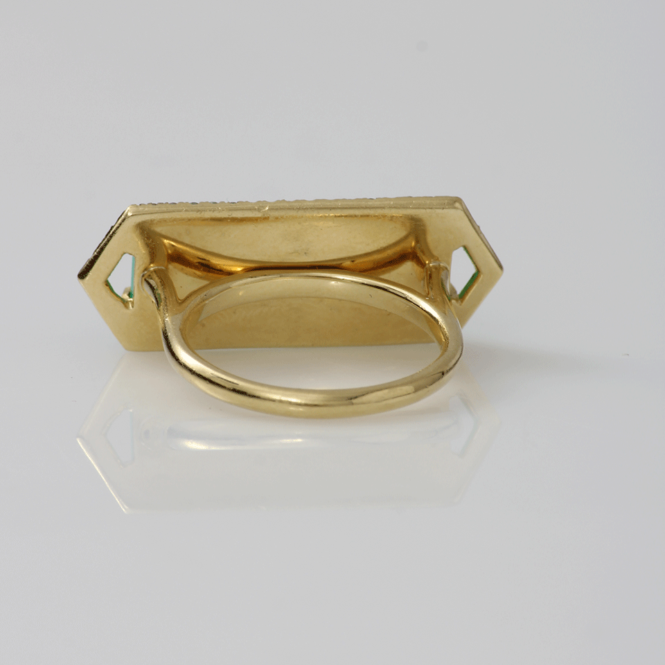 JEMMA WYNNE-Bar Ring With Emerald Cut Moonstone-YELLOW GOLD