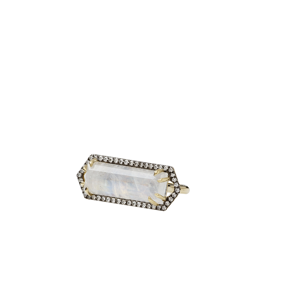 JEMMA WYNNE-Bar Ring With Emerald Cut Moonstone-YELLOW GOLD