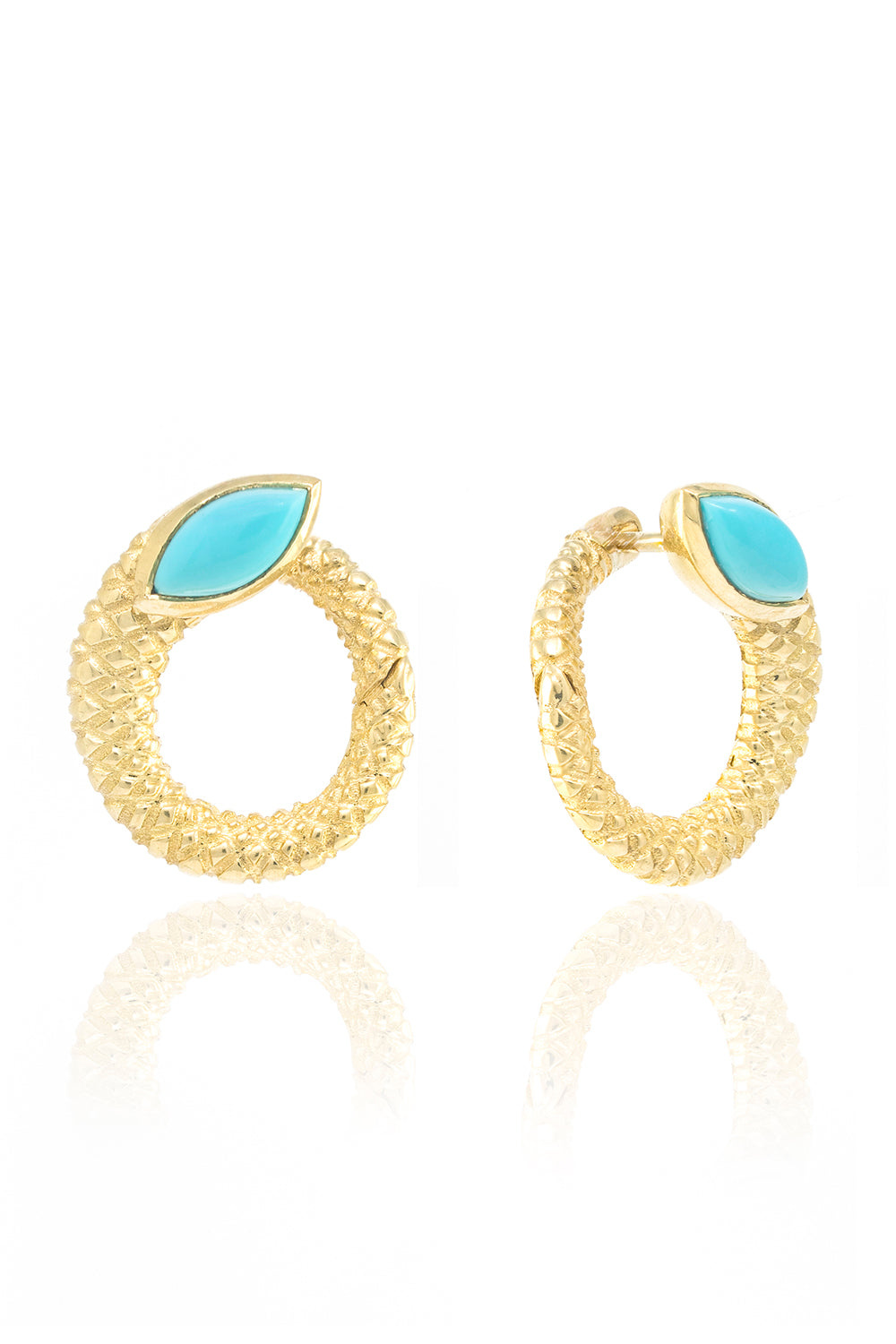 Twisted Snake Hoops-YELLOW GOLD-JEWELRYFINE JEWELEARRING-JENNA BLAKE