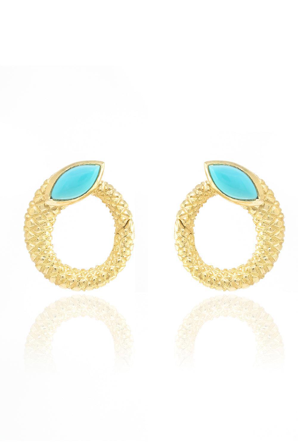 Twisted Snake Hoops