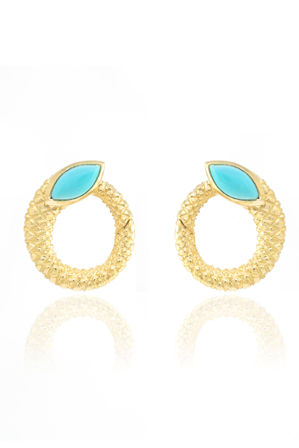 Twisted Snake Hoops-YELLOW GOLD-JEWELRYFINE JEWELEARRING-JENNA BLAKE