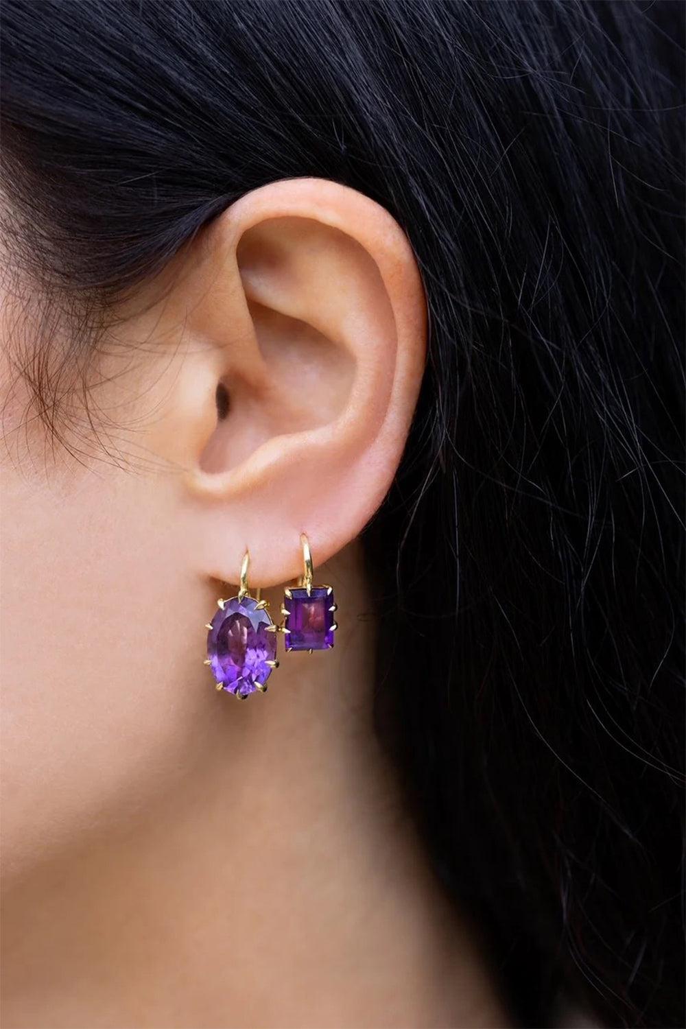 Victorian Ametyhst Drop Earrings-YELLOW GOLD-JEWELRYFINE JEWELEARRING-JENNA BLAKE