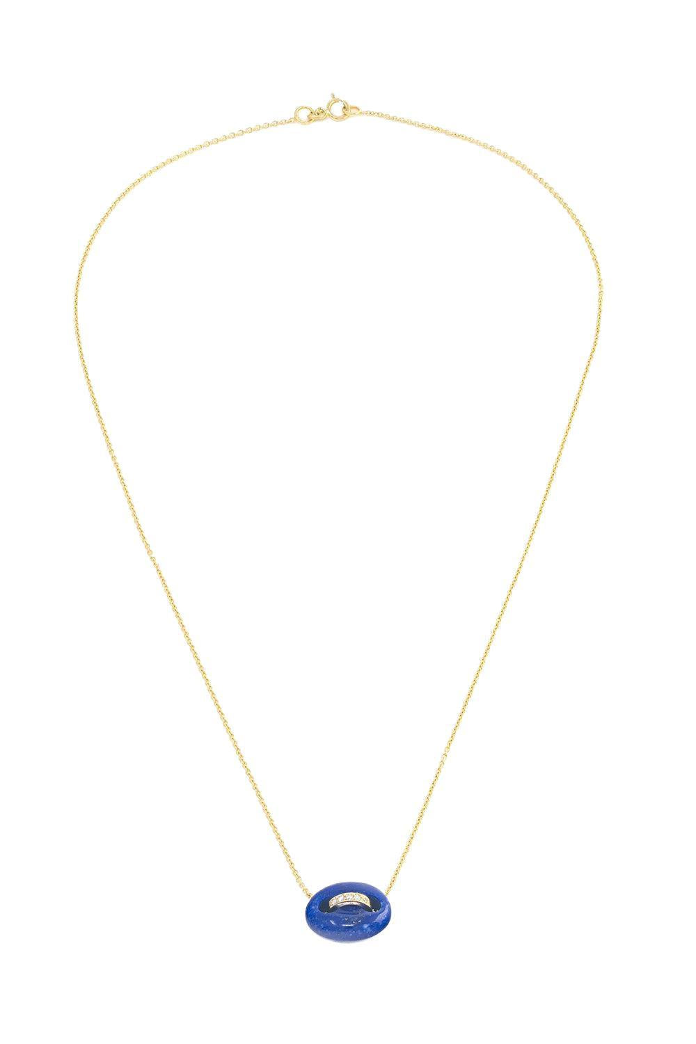 Lapis Mini Mariner Necklace-YELLOW GOLD-16-JEWELRYFINE JEWELNECKLACE O-JENNA BLAKE