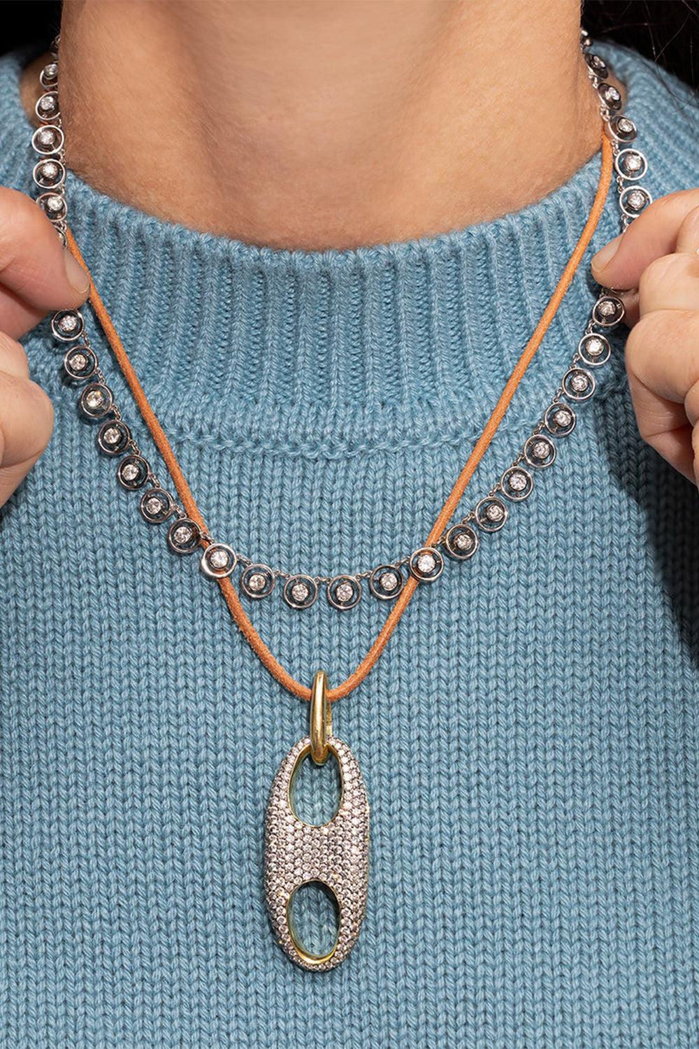 Diamond Shadow Necklace-WHITE GOLD-JEWELRYFINE JEWELNECKLACE O-JENNA BLAKE