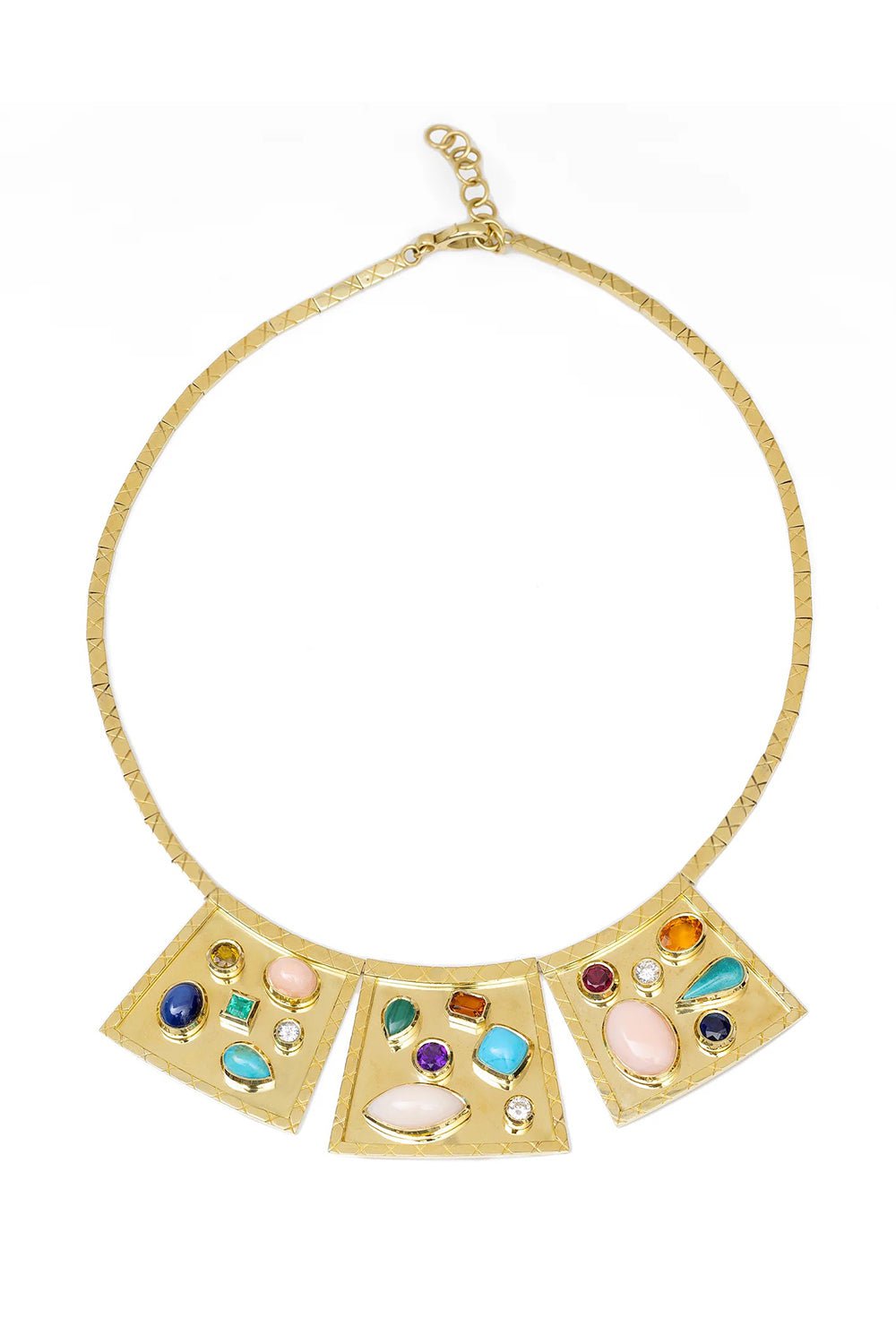 JENNA BLAKE-Bianca Collar Necklace-YELLOW GOLD