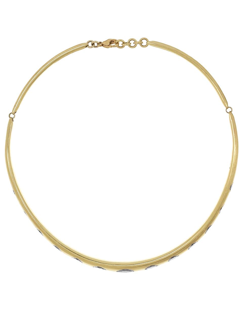 JENNA BLAKE-Marquise Diamond Collar Necklace-YELLOW GOLD