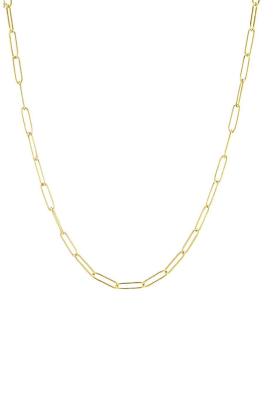 JENNA BLAKE-Paperclip Link Chain-YELLOW GOLD