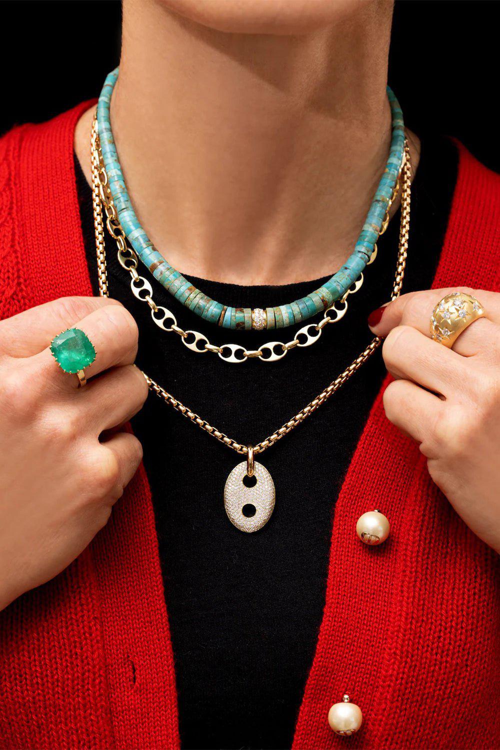 JENNA BLAKE-Beaded Necklace-