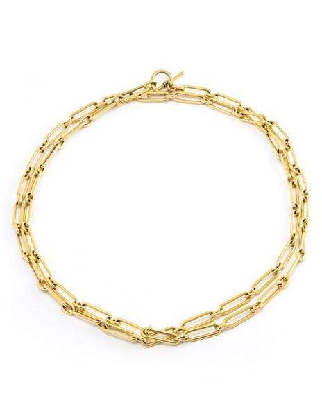 JENNA BLAKE-Toggle Charm Chain-YELLOW GOLD